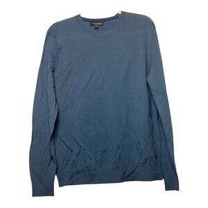 Men’s NWOT Banana Republic blue, 100% merino wool crewneck sweater, size M